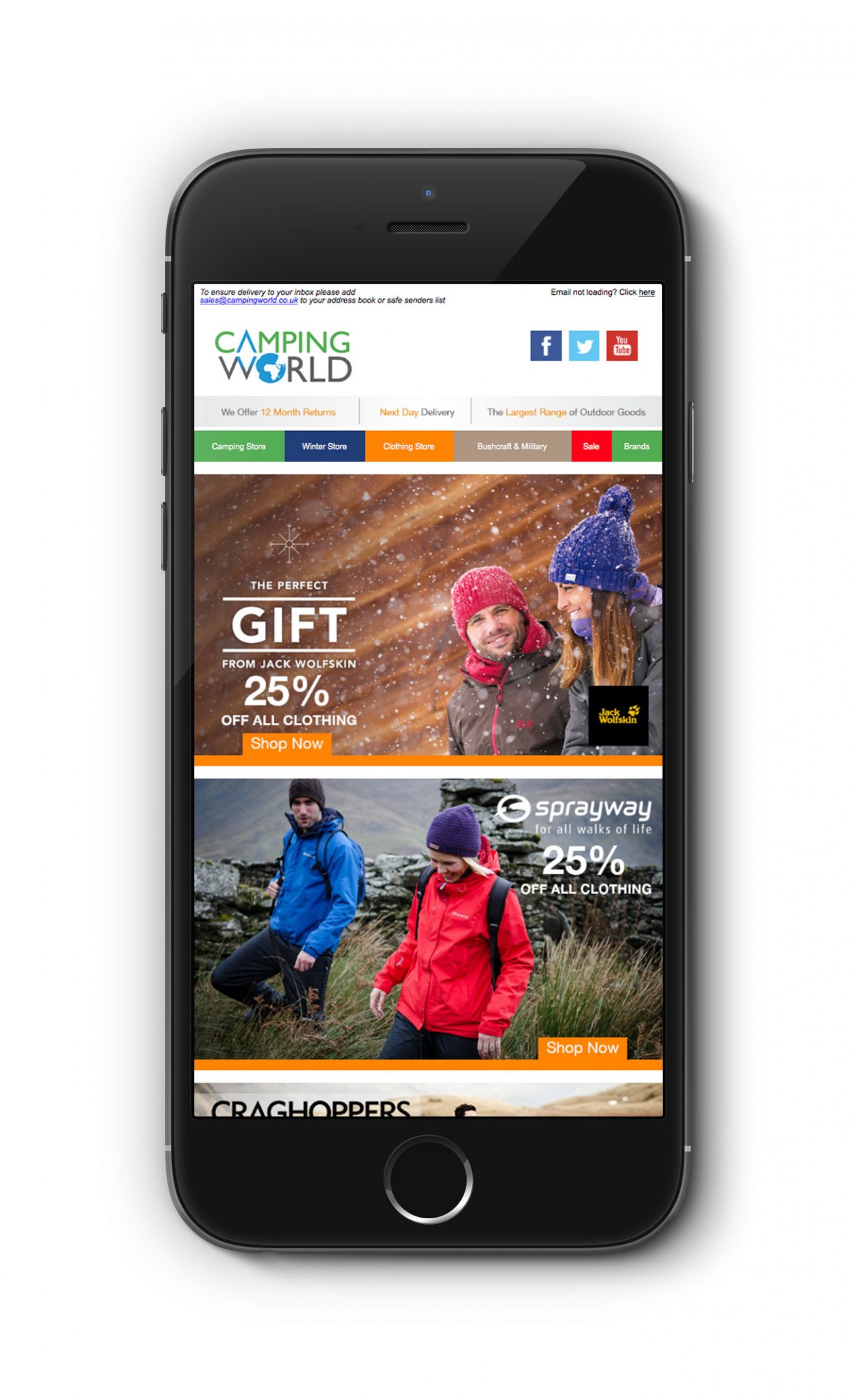 Camping World Email – Meaninfulldesign